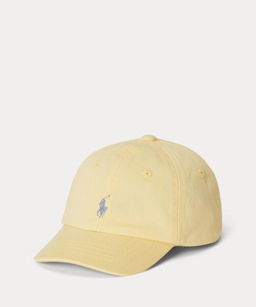 POLO RALPH LAUREN / ポロ ラルフ ローレン ベビー・キッズグッズ | (ベビー)コットン チノ ボール キャップ（700イエロー）