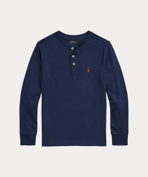 POLO RALPH LAUREN / ポロ ラルフ ローレン カットソー | (ボーイズ 8才～20才)コットン ジャージー ヘンリー シャツ | 詳細1