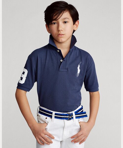 POLO RALPH LAUREN / ポロ ラルフ ローレン ポロシャツ | (ボーイズ 8才～20才)コットン メッシュ ポロシャツ（410ネイビー）