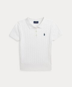 POLO RALPH LAUREN / ポロ ラルフ ローレン ニット・セーター | (ガールズ 7才～16才)ミニケーブル コットン ポロ セーター