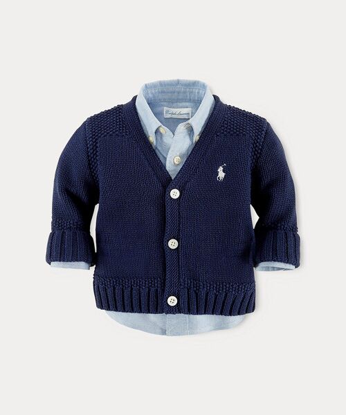 POLO RALPH LAUREN / ポロ ラルフ ローレン ベビー・キッズウエア | (ベビー)コットン Vネック カーディガン | 詳細2
