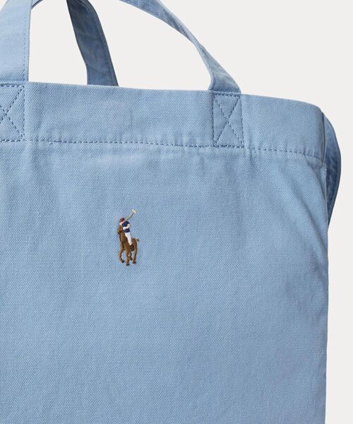 POLO RALPH LAUREN / ポロ ラルフ ローレン トートバッグ | キャンバス ショッパー トート | 詳細4