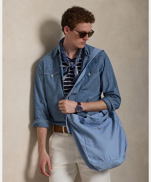 POLO RALPH LAUREN / ポロ ラルフ ローレン トートバッグ | キャンバス ショッパー トート | 詳細5