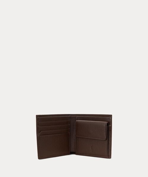 POLO RALPH LAUREN / ポロ ラルフ ローレン 財布・コインケース・マネークリップ | ペブルド レザー ビルフォールド コイン ウォレット | 詳細2