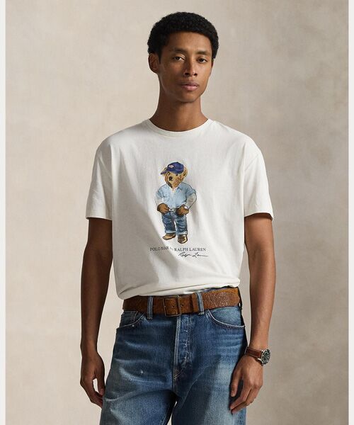 POLO RALPH LAUREN / ポロ ラルフ ローレン Tシャツ | クラシック フィット Polo ベア ジャージー Tシャツ（100ホワイト）