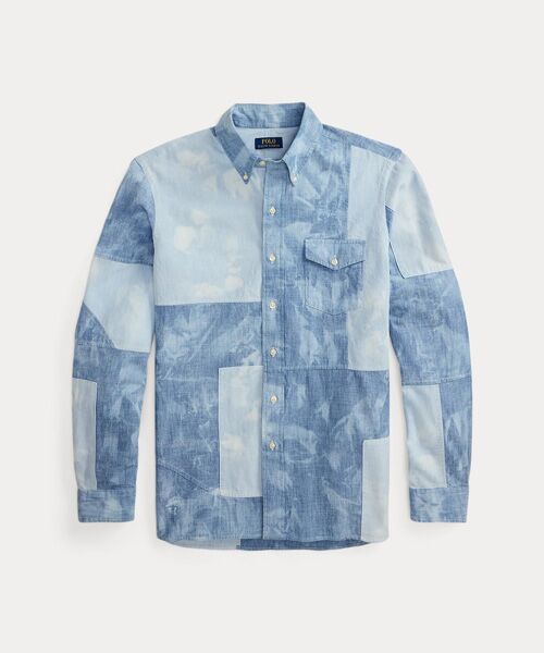 POLO RALPH LAUREN / ポロ ラルフ ローレン シャツ・ブラウス | クラシック フィット パッチワーク シャンブレー シャツ | 詳細1