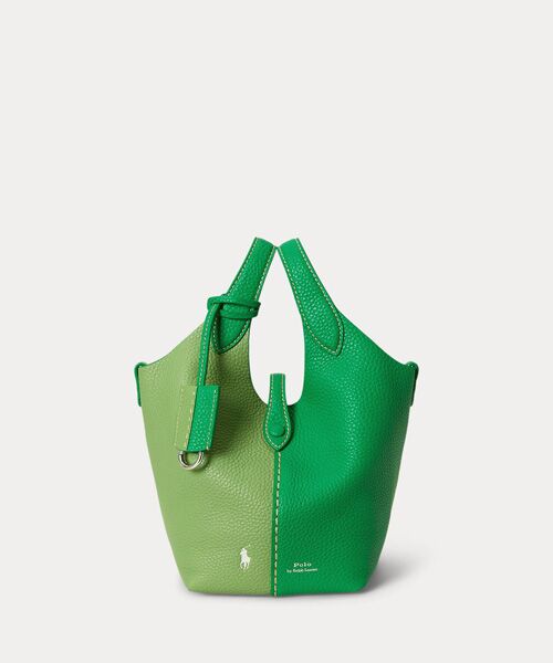 POLO RALPH LAUREN / ポロ ラルフ ローレン トートバッグ | Polo Play レザー スモール トート & クロスボディ（300グリーン）
