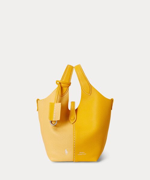 POLO RALPH LAUREN / ポロ ラルフ ローレン トートバッグ | Polo Play レザー スモール トート & クロスボディ（700イエロー）