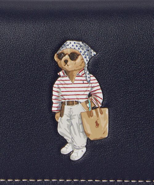 POLO RALPH LAUREN / ポロ ラルフ ローレン カードケース・名刺入れ・定期入れ | Polo ベア レザー フラップ カード ケース | 詳細3