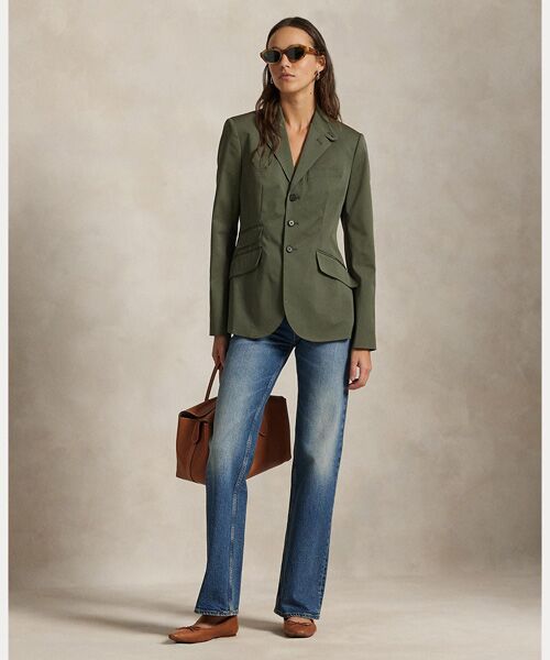 POLO RALPH LAUREN / ポロ ラルフ ローレン テーラードジャケット | シングルブレステッド サテン ハッキング ジャケット | 詳細2