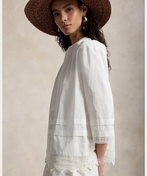 POLO RALPH LAUREN / ポロ ラルフ ローレン シャツ・ブラウス | クロシェトリム コットン シャツ | 詳細5