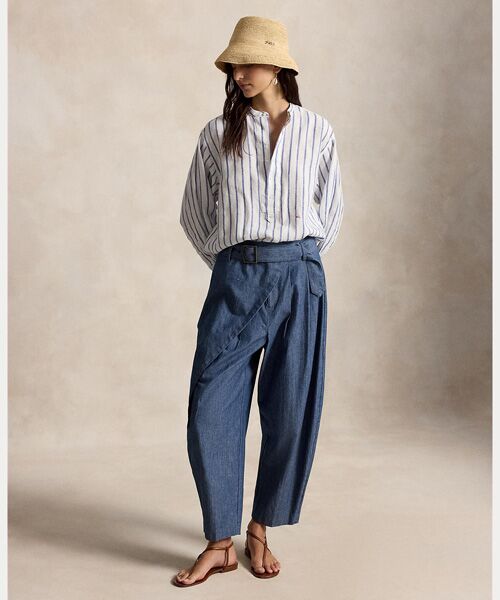 POLO RALPH LAUREN / ポロ ラルフ ローレン シャツ・ブラウス | ストライプド リネン シャツ | 詳細2