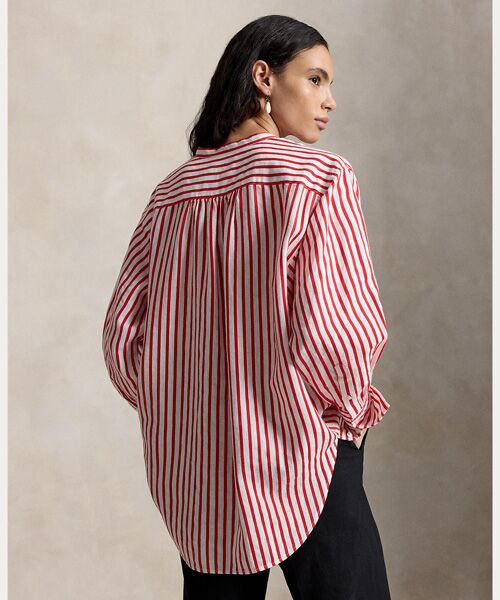 POLO RALPH LAUREN / ポロ ラルフ ローレン シャツ・ブラウス | ストライプド リネンコットン シャツ | 詳細3