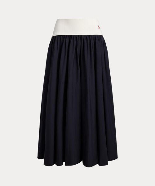 POLO RALPH LAUREN / ポロ ラルフ ローレン ロング・マキシ丈スカート | コントラストウエストバンド Aライン スカート | 詳細1