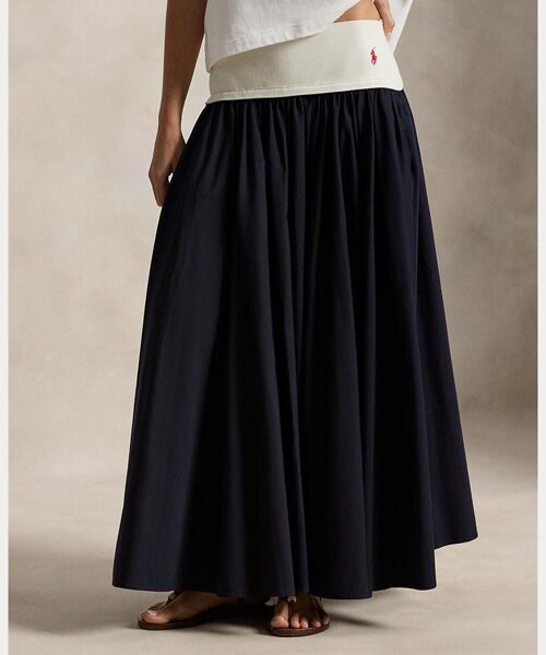 POLO RALPH LAUREN / ポロ ラルフ ローレン ロング・マキシ丈スカート | コントラストウエストバンド Aライン スカート | 詳細2