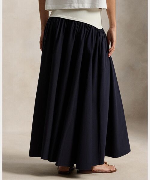 POLO RALPH LAUREN / ポロ ラルフ ローレン ロング・マキシ丈スカート | コントラストウエストバンド Aライン スカート | 詳細3