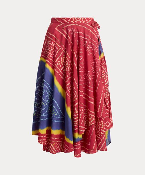 POLO RALPH LAUREN / ポロ ラルフ ローレン ロング・マキシ丈スカート | プリント コットン ラップ スカート | 詳細1