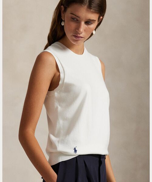 POLO RALPH LAUREN / ポロ ラルフ ローレン ニット・セーター | スリーブレス クルーネック セーター | 詳細4