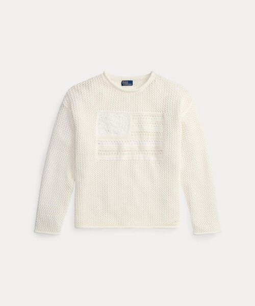 POLO RALPH LAUREN / ポロ ラルフ ローレン ニット・セーター | トーナル フラッグ ポインテール セーター | 詳細1