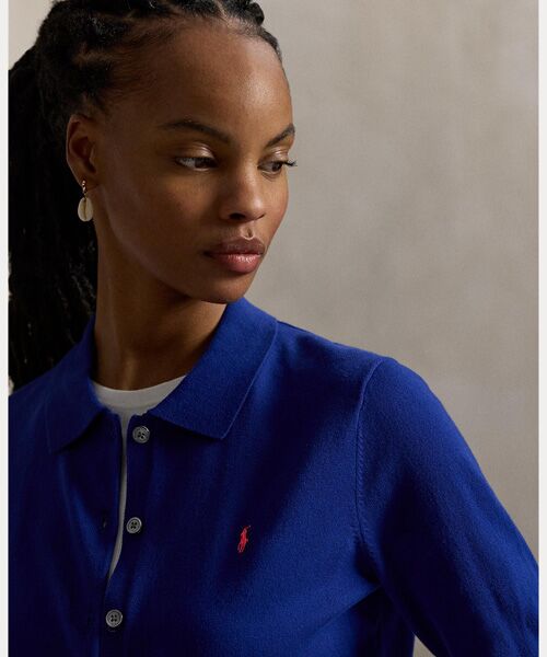 POLO RALPH LAUREN / ポロ ラルフ ローレン カーディガン・ボレロ | ポロカラー ボタンド カーディガン | 詳細4