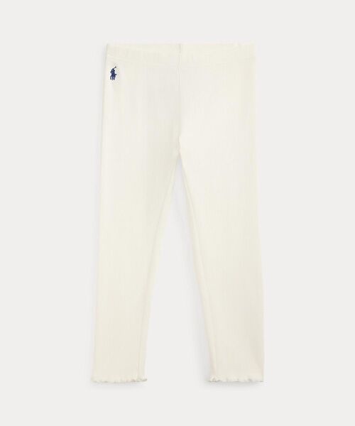 POLO RALPH LAUREN / ポロ ラルフ ローレン レギンス・スパッツ | (ガールズ 2才～6才)リブ ストレッチ ジャージー レギンス（100ホワイト）
