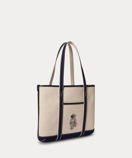 POLO RALPH LAUREN / ポロ ラルフ ローレン トートバッグ | Polo ベア キャンバス スモール ショッパー トート | 詳細1