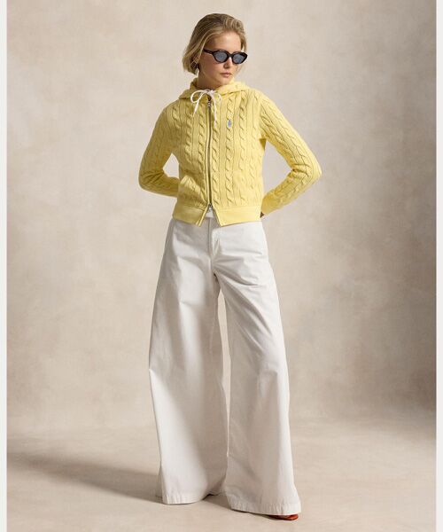 POLO RALPH LAUREN / ポロ ラルフ ローレン パーカー | ケーブルニット コットン フルジップ フーディ | 詳細2