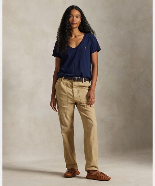 POLO RALPH LAUREN / ポロ ラルフ ローレン Tシャツ | コットン ジャージー Vネック Tシャツ | 詳細2