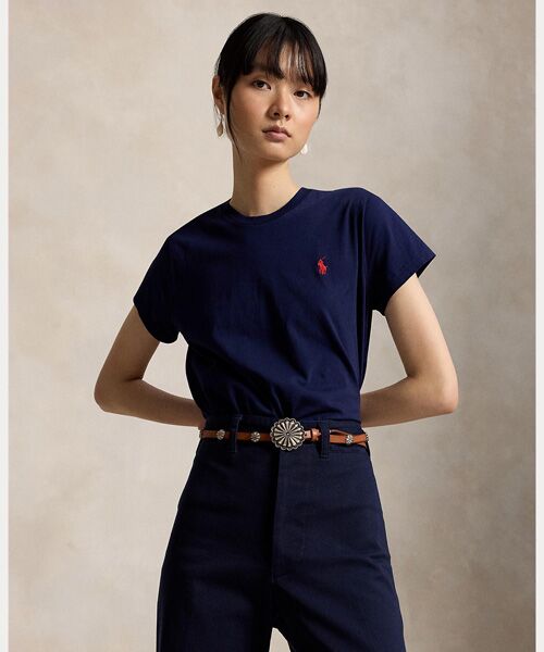 POLO RALPH LAUREN / ポロ ラルフ ローレン Tシャツ | クラシック フィット コットン ジャージー クルーネック Tシャツ（410ネイビー）