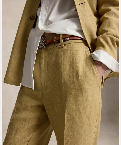 POLO RALPH LAUREN / ポロ ラルフ ローレン その他パンツ | デラヴェ リネン リラックス ストレート パンツ | 詳細4