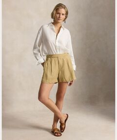POLO RALPH LAUREN / ポロ ラルフ ローレン ショート・ハーフ・半端丈パンツ | プリーテッド デラヴェ リネン ショートパンツ