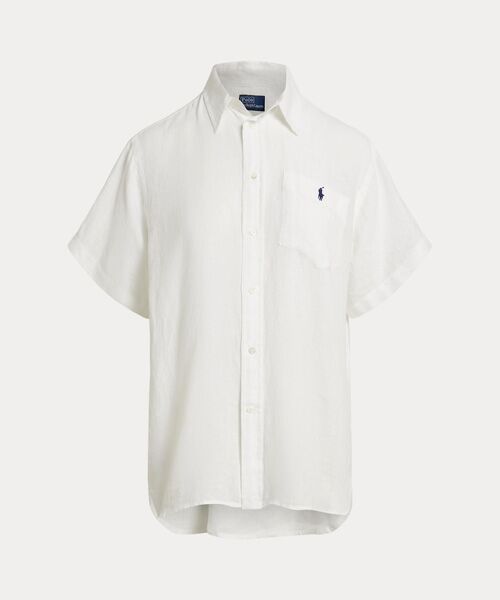 POLO RALPH LAUREN / ポロ ラルフ ローレン シャツ・ブラウス | オーバーサイズ フィット リネン ショートスリーブ シャツ | 詳細1