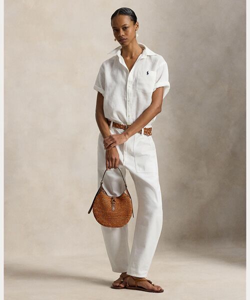 POLO RALPH LAUREN / ポロ ラルフ ローレン シャツ・ブラウス | オーバーサイズ フィット リネン ショートスリーブ シャツ | 詳細2