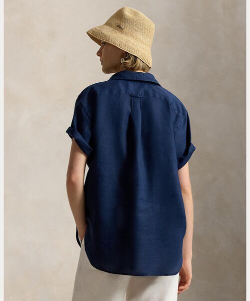 POLO RALPH LAUREN / ポロ ラルフ ローレン シャツ・ブラウス | オーバーサイズ フィット リネン ショートスリーブ シャツ | 詳細3