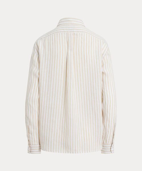 POLO RALPH LAUREN / ポロ ラルフ ローレン シャツ・ブラウス | ワイド クロップド ギンガム リネン シャツ | 詳細1