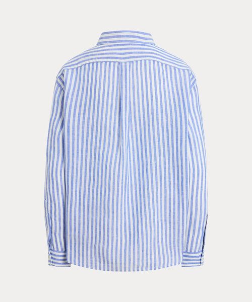 POLO RALPH LAUREN / ポロ ラルフ ローレン シャツ・ブラウス | ワイド クロップド ギンガム リネン シャツ | 詳細1