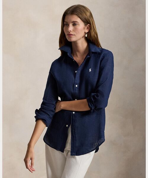 POLO RALPH LAUREN / ポロ ラルフ ローレン シャツ・ブラウス | クラシック フィット リネン シャツ（410ネイビー）