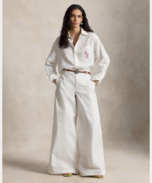 POLO RALPH LAUREN / ポロ ラルフ ローレン シャツ・ブラウス | オーバーサイズ フィット Big Pony リネン シャツ | 詳細2