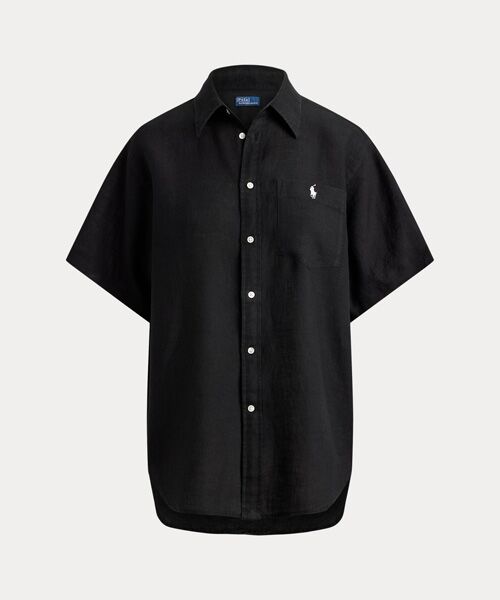 POLO RALPH LAUREN / ポロ ラルフ ローレン シャツ・ブラウス | オーバーサイズ フィット リネン ショートスリーブ シャツ | 詳細1