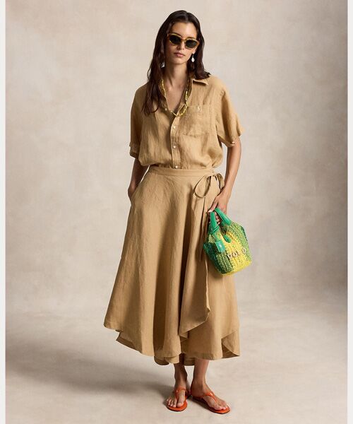 POLO RALPH LAUREN / ポロ ラルフ ローレン シャツ・ブラウス | オーバーサイズ フィット リネン ショートスリーブ シャツ | 詳細2