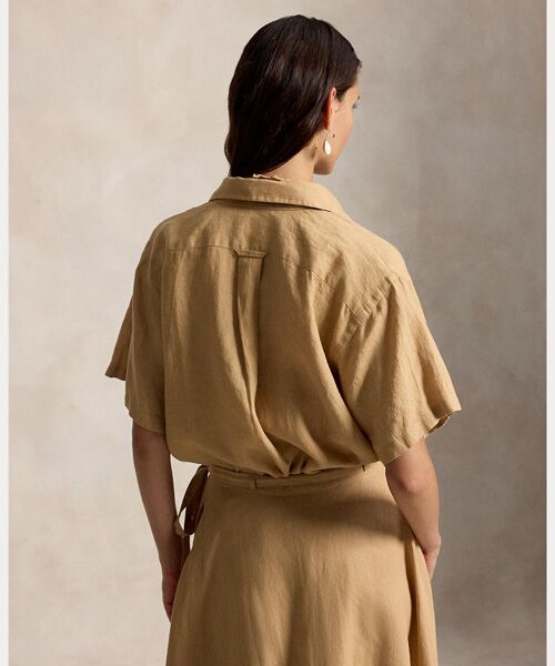 POLO RALPH LAUREN / ポロ ラルフ ローレン シャツ・ブラウス | オーバーサイズ フィット リネン ショートスリーブ シャツ | 詳細3