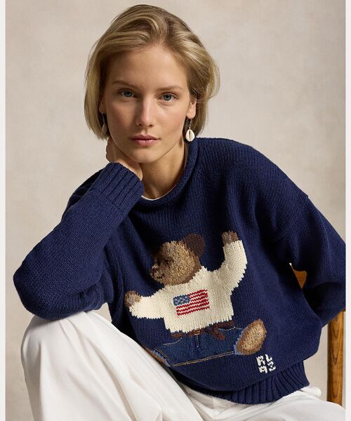 POLO RALPH LAUREN / ポロ ラルフ ローレン ニット・セーター | Polo ベア ロールネック セーター（410ネイビー）
