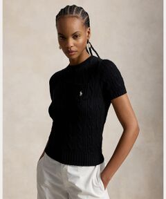 POLO RALPH LAUREN / ポロ ラルフ ローレン ニット・セーター | ケーブルニット コットン ショートスリーブ セーター