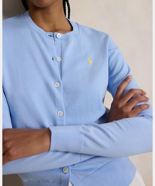 POLO RALPH LAUREN / ポロ ラルフ ローレン カーディガン・ボレロ | コットン クルーネック カーディガン | 詳細4