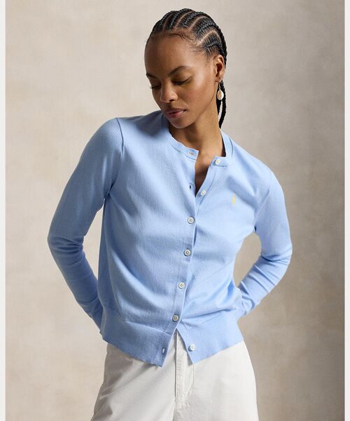 POLO RALPH LAUREN / ポロ ラルフ ローレン カーディガン・ボレロ | コットン クルーネック カーディガン | 詳細5