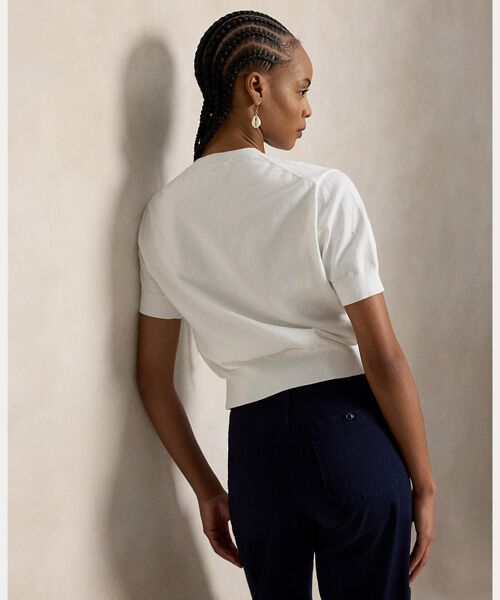 POLO RALPH LAUREN / ポロ ラルフ ローレン カーディガン・ボレロ | コットンブレンド ショートスリーブ カーディガン | 詳細3