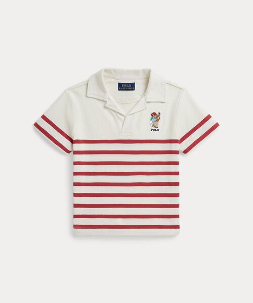 POLO RALPH LAUREN / ポロ ラルフ ローレン ポロシャツ | (ボーイズ 2才～7才)Polo ベア ストライプド コットン ポロシャツ | 詳細1