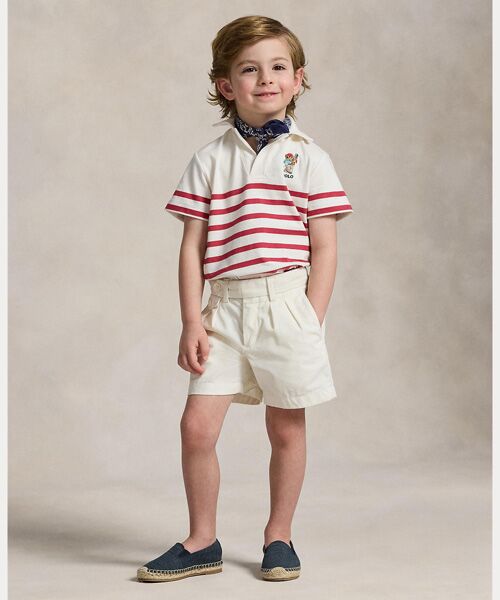 POLO RALPH LAUREN / ポロ ラルフ ローレン ポロシャツ | (ボーイズ 2才～7才)Polo ベア ストライプド コットン ポロシャツ | 詳細3