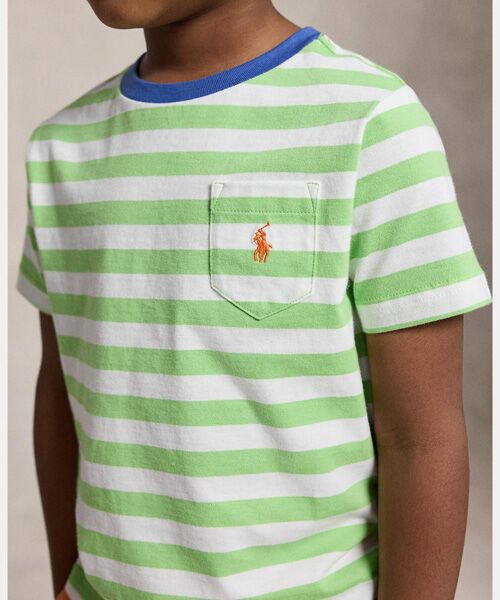 POLO RALPH LAUREN / ポロ ラルフ ローレン Tシャツ | (ボーイズ 2才～7才)ストライプド コットン ジャージー ポケット Tシャツ | 詳細4