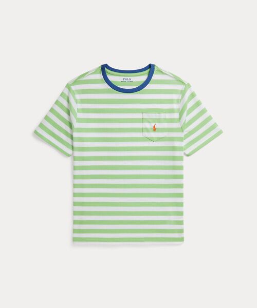 POLO RALPH LAUREN / ポロ ラルフ ローレン Tシャツ | (ボーイズ 8才～20才)ストライプド コットン ジャージー ポケット Tシャツ | 詳細1